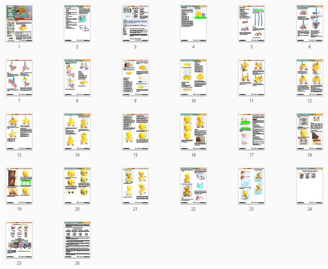 199DE Häkelanleitung Küken - Amigurumi PDF Ogol CP