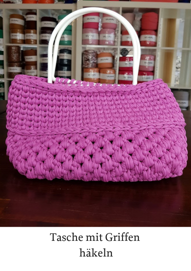Handtasche aus Textilgarn häkeln