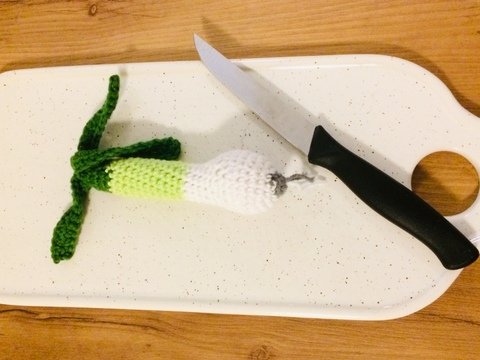 Häkelanleitung Lauch/ Porree/ Frühlingszwiebel