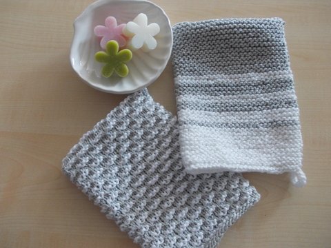 Waschhandschuhe "Shabby chic"