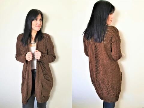 145 Strickanleitung Cardigan Strickjacke 3