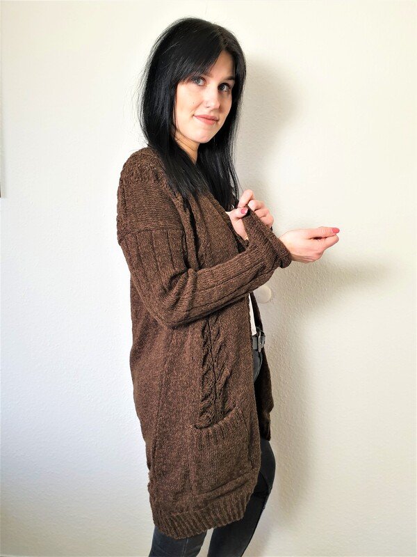 145 Strickanleitung Cardigan Strickjacke 3 - Bild 7