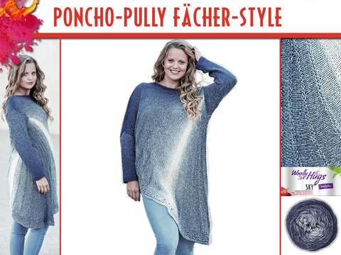 PONCHO-PULLY FÄCHER-STYLE