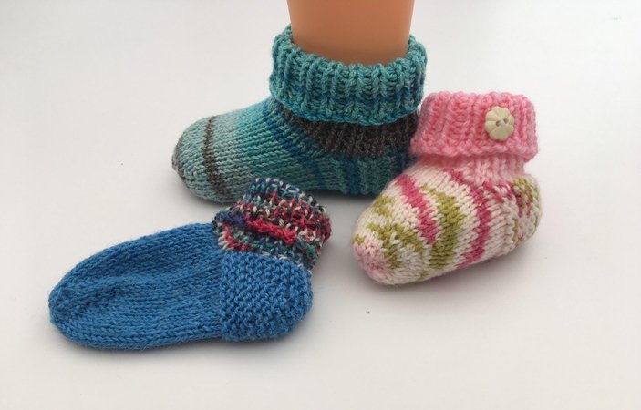 Babysockchen Ohne Ferse Stricken