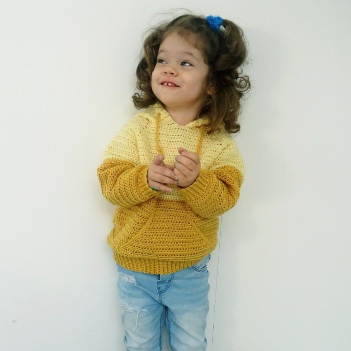 Créme Brulee Hoodie - Crochet