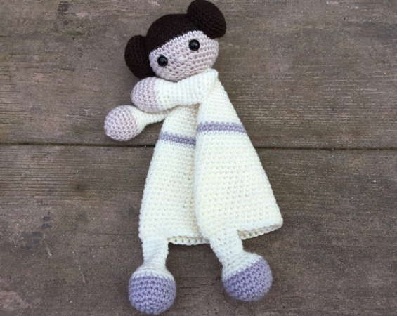First Toy Amigurumi Toy Princess Leia Security Blanket Crochet Pattern