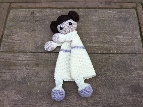 First Toy Amigurumi Toy Princess Leia Security Blanket Crochet Pattern