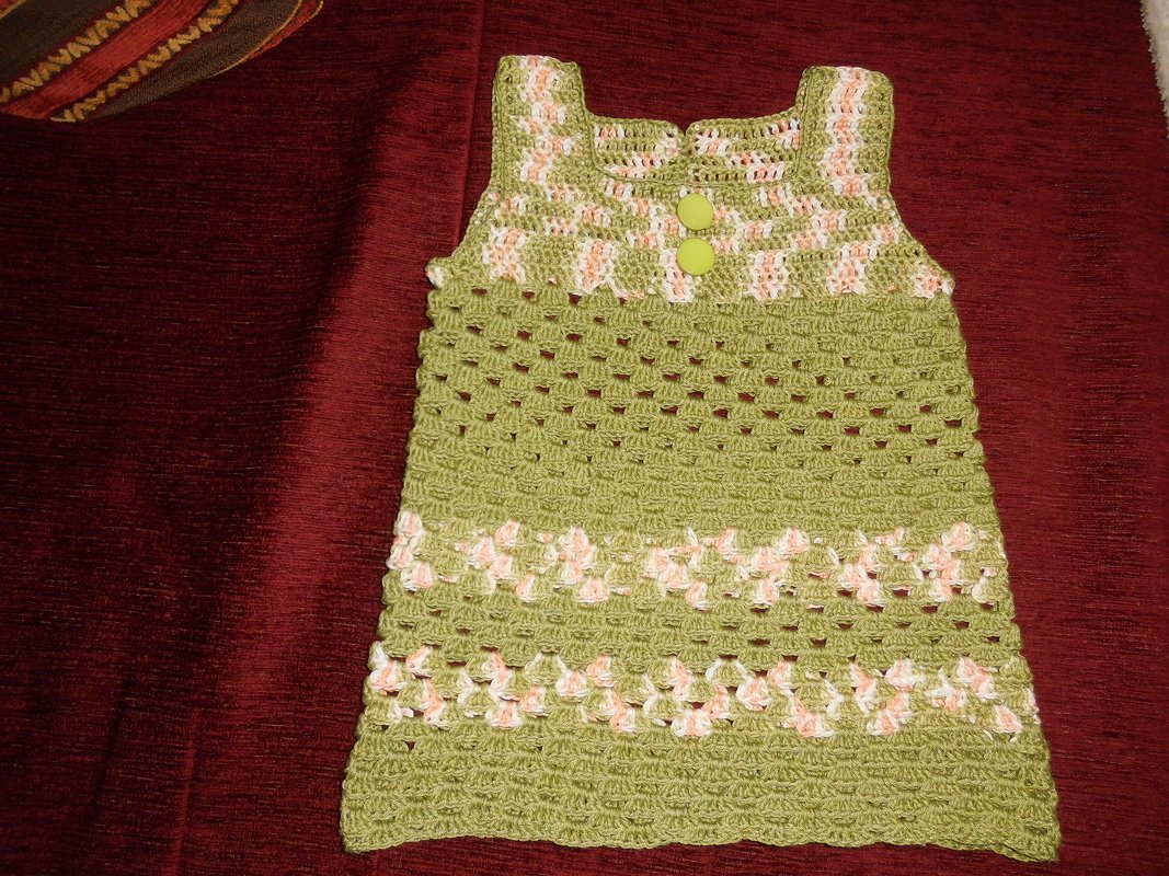 Häkelanleitung Mädchenkleid , Sommerkleid gr.86-92 (98-104) 110-116