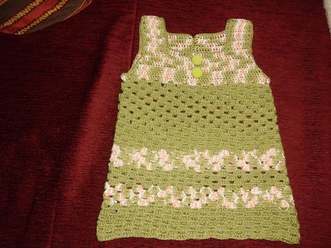 Häkelanleitung Mädchenkleid , Sommerkleid gr.86-92 (98-104) 110-116