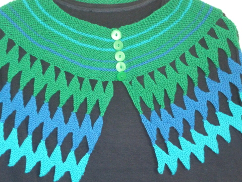 Strickanleitung zackiger Schulterwärmer