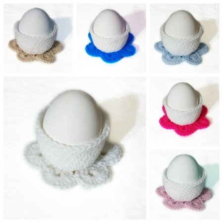 Crochet pattern of 3 egg cups, happy Easter!! 3PDF ternura amigurumi- english- deutsch- dutch