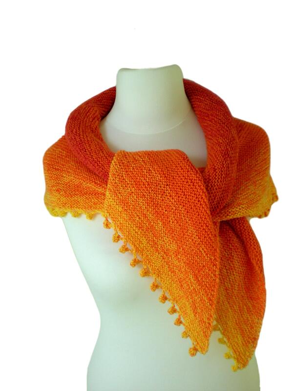 Dreieckstuch und Drachenschwanz - Strickanleitung - für Anfänger - Bild 12