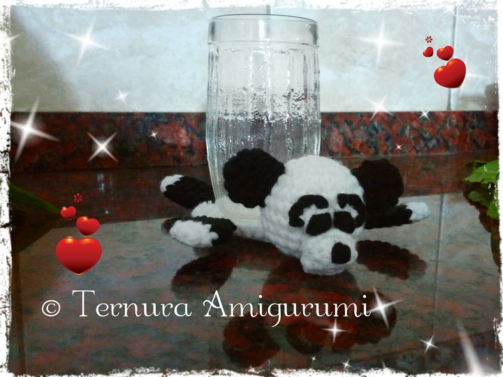 FREE Crochet pattern for panda bear coasters pdf ternura amigurumi english- deutsch