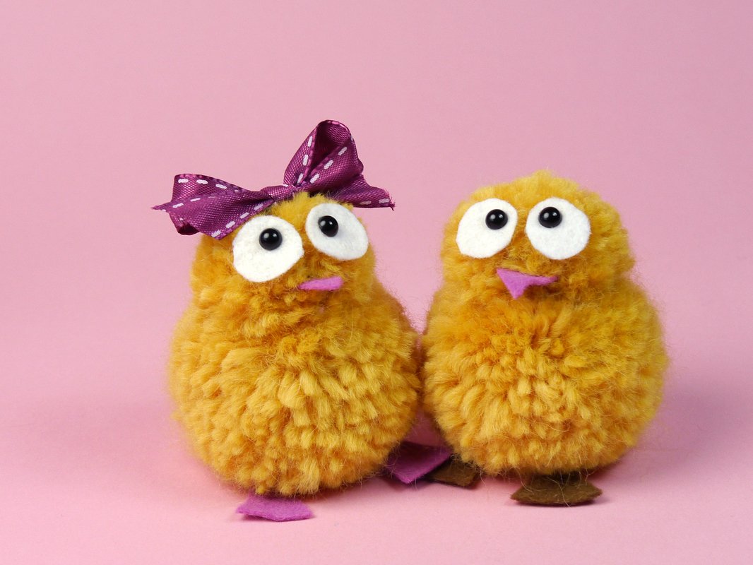 Ostertiere aus Pompons