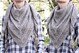 Shawl "As knitted" 110 x 163 x 71 (size changeable)
