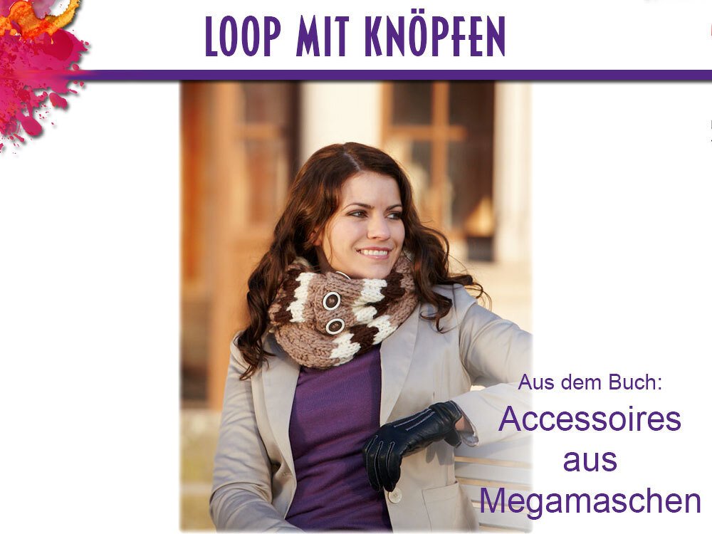Loop mit Knöpfen