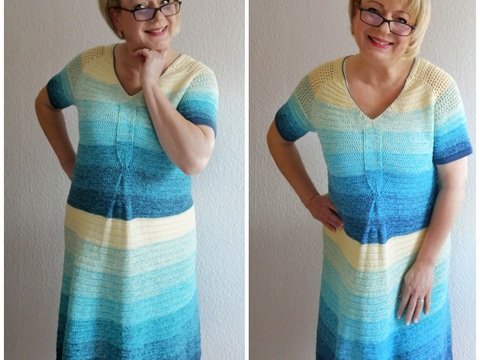 Kleid häkeln - Kleid "Calore" - Häkelanleitung PDF