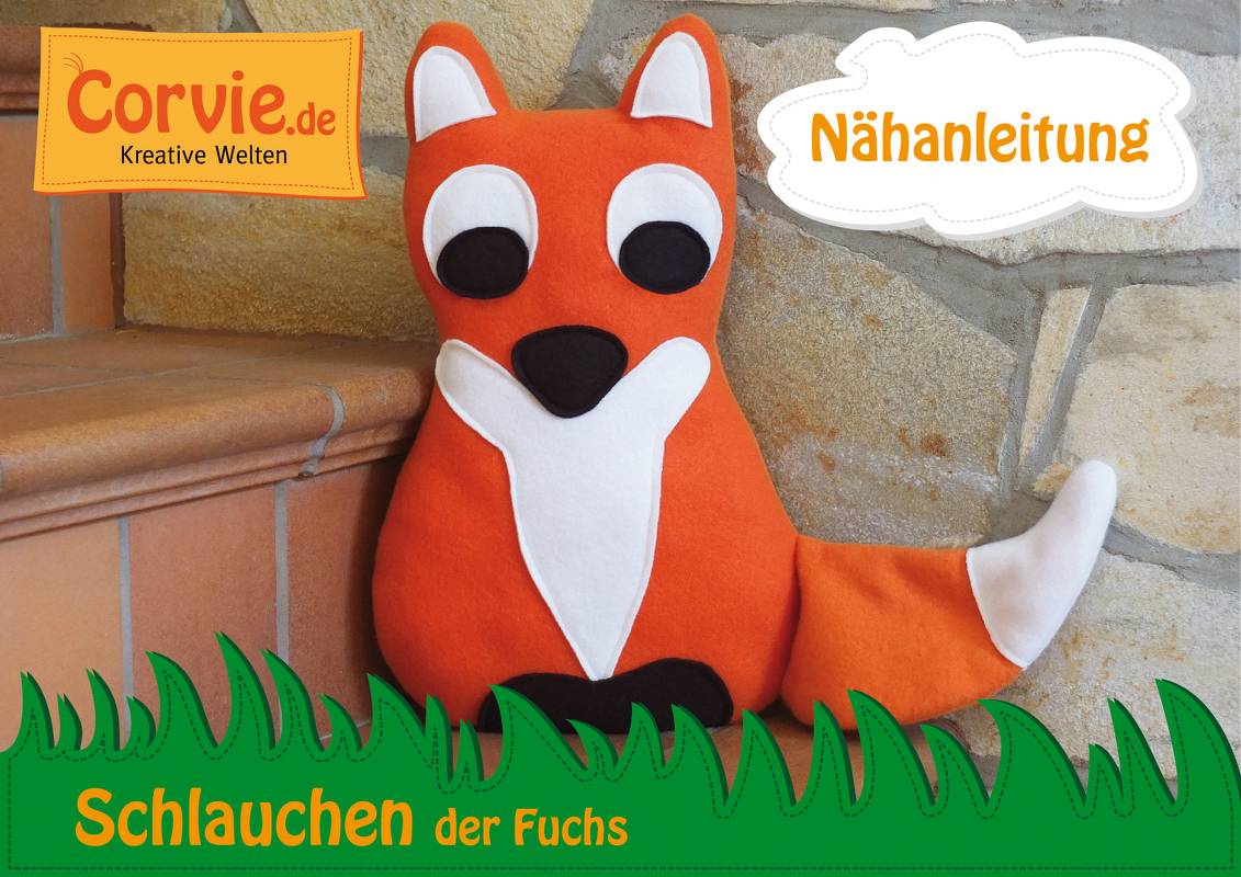 Schlauchen der Fuchs - Nähanleitung + Schnittmuster in 2 Größen