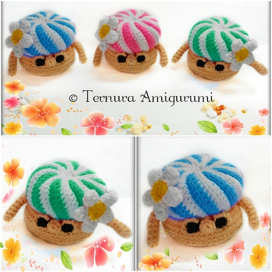 Friends of the garden! crochet pattern bird + mushroom pdf ternura amigurumi english- deutsch- dutch