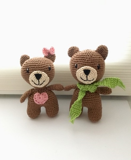 Häkelanleitung Herr & Frau Bär