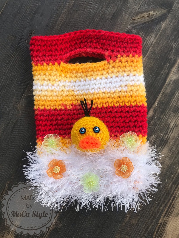 Mini Tasche mit Entenapplikation in 3D Optik