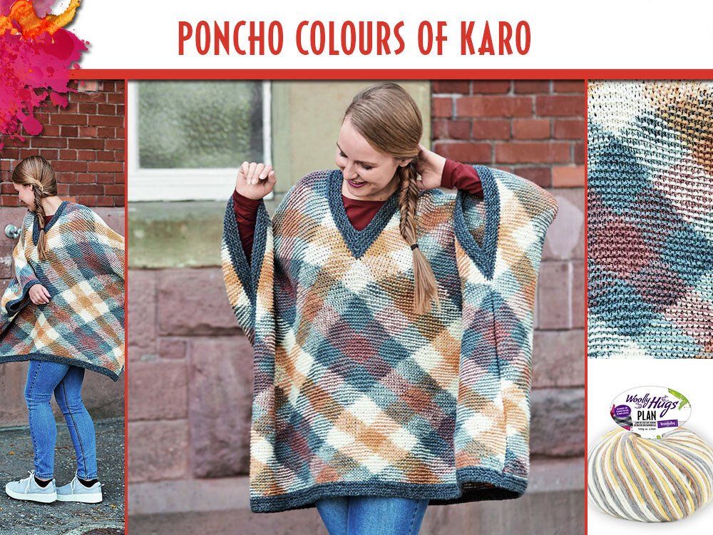 PONCHO COLOURS OF KARO
