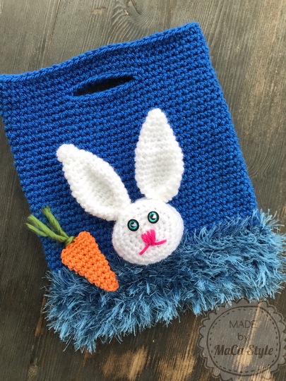 Minitasche mit Hasenapplikation in 3D Optik