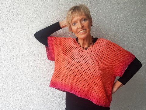Häkelpullover od. Häkelshirt "Einfach+Schön", für alle Größen