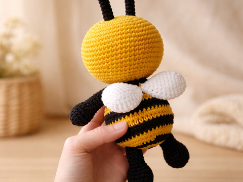 Häkelanleitung Biene, Amigurumi Biene häkeln,Biene häkeln,Tier Biene häkeln