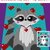 Häkelmuster *SwEEthearT RacOOn* Grafihäkelmuster für C2C Decke