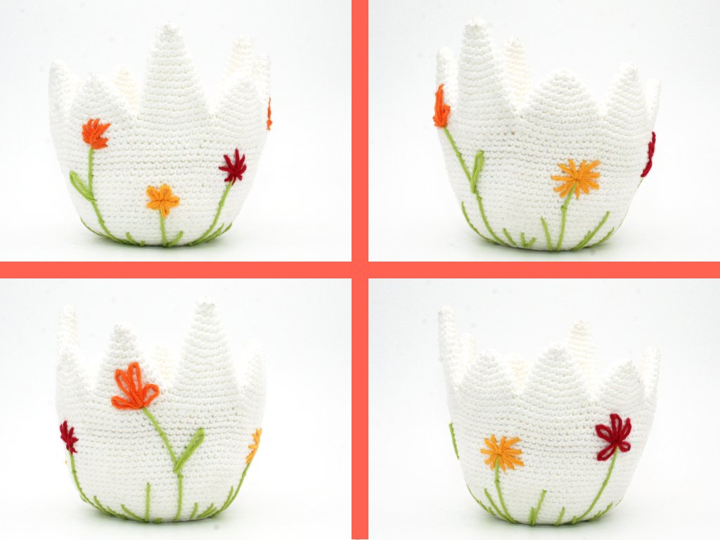 Egg Basket, egg-shaped easter basket - Crochet Pattern - Image 4