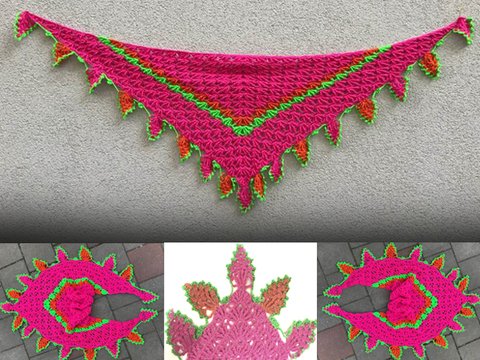 Dreieckstuch „FlammenLace“