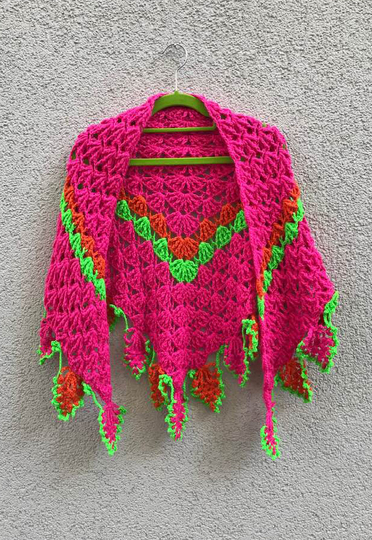 Dreieckstuch „FlammenLace“