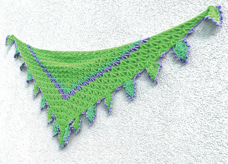 Dreieckstuch „FlammenLace“