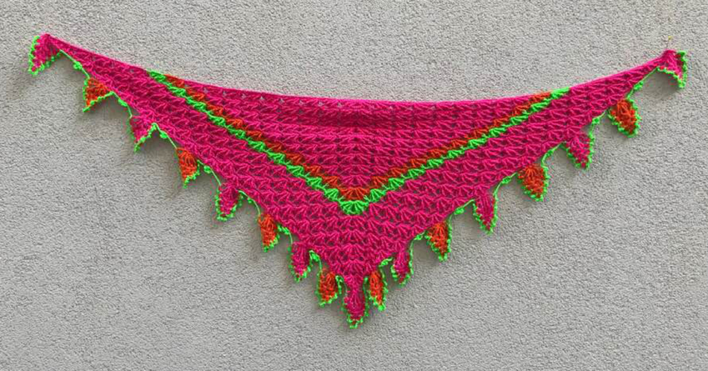 Dreieckstuch „FlammenLace“