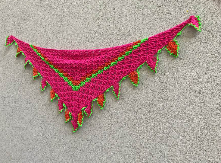 Dreieckstuch „FlammenLace“