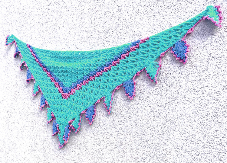 Dreieckstuch „FlammenLace“