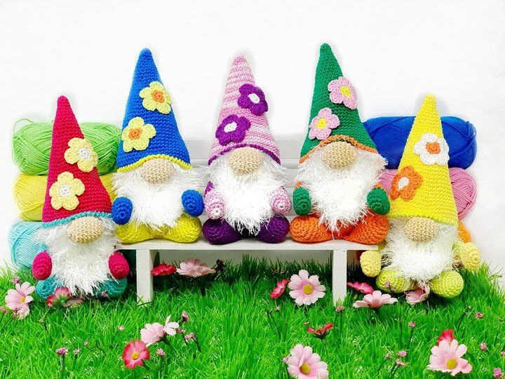 Mini Frühlingswichtel - Häkelanleitung von Diana´s kleiner Häkelshop