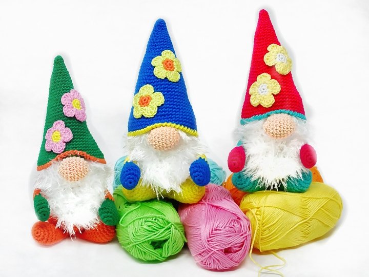 Mini Frühlingswichtel - Häkelanleitung von Diana´s kleiner Häkelshop