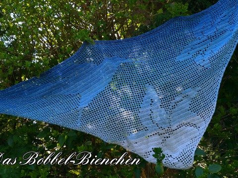 Motivtuch Kolibri´s Lilien