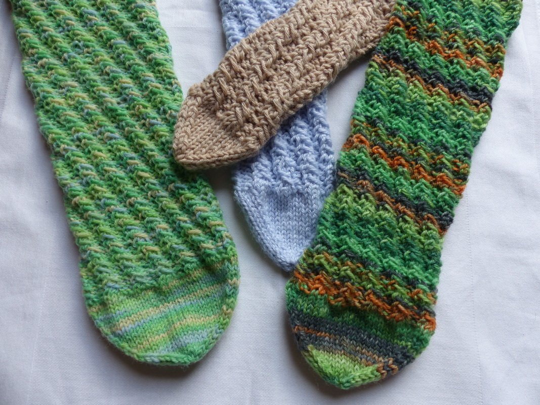 Strickanleitung Spiralsocken - Socken ohne Ferse #AL 58