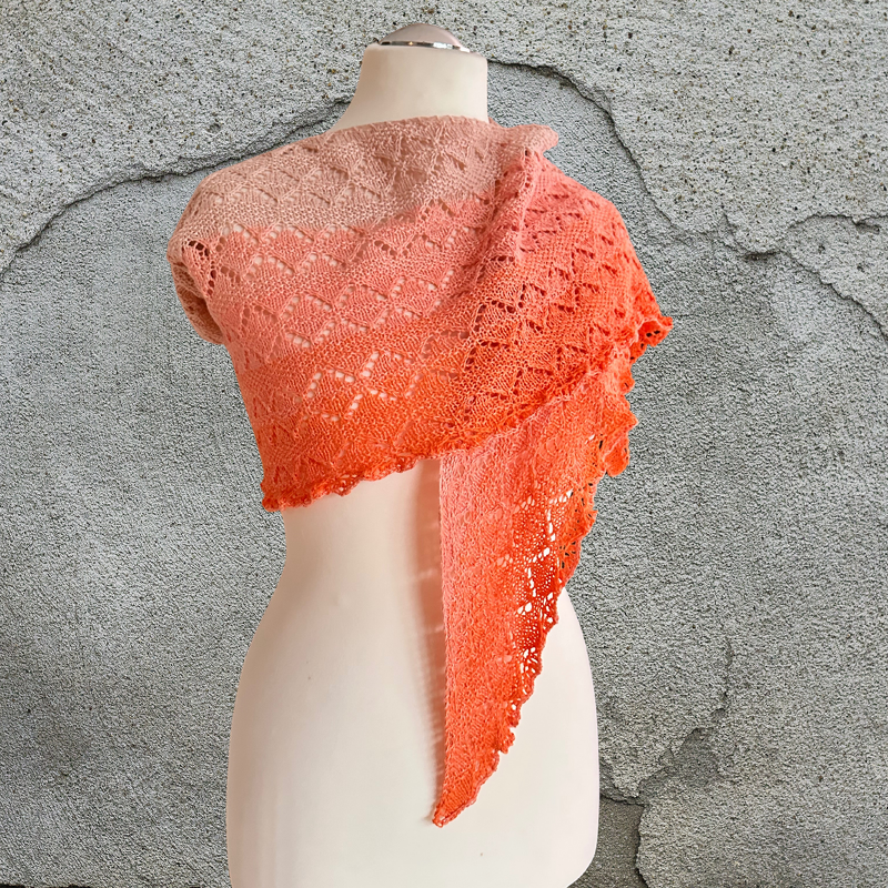 Strickanleitung Tuch Rhombus