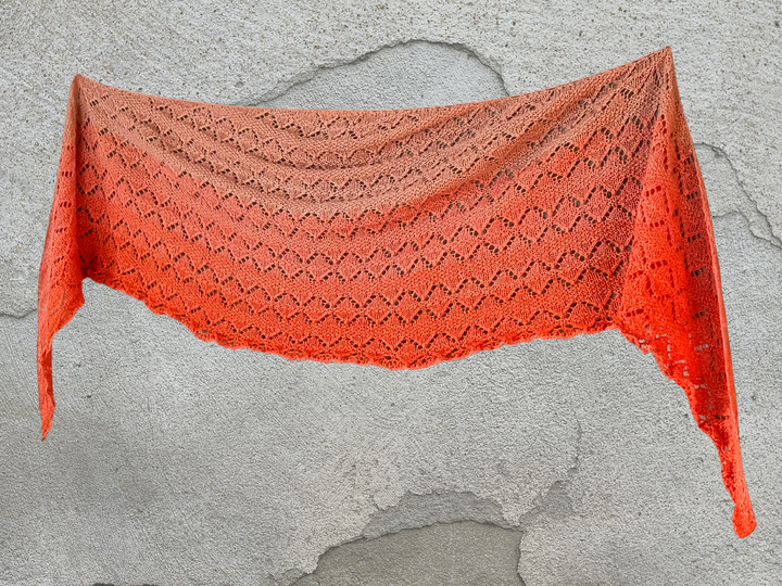 Strickanleitung Tuch Rhombus