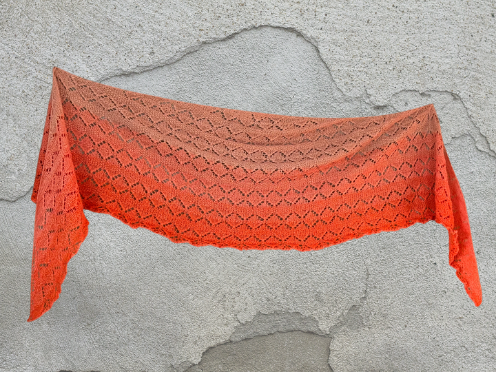 Strickanleitung Tuch Rhombus