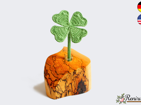 Häkelanleitung Kleeblatt