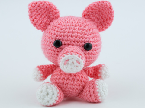 Little Piglet Crochet Amigurumi Toy