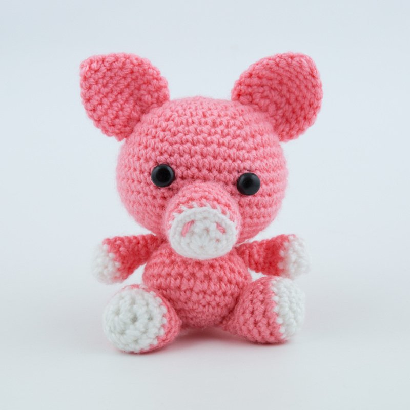 Kleines Schweinchen Amigurumi Häkelanleitung