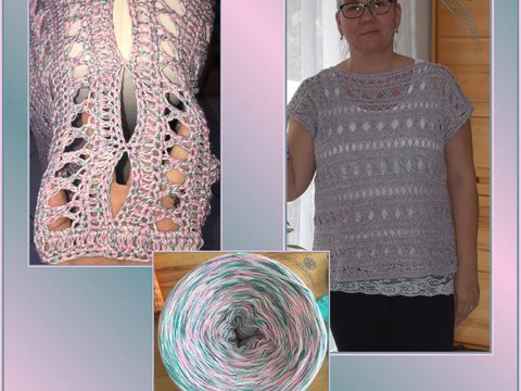 Oversized Shirt Verkreuzt IN Grösse 44/46