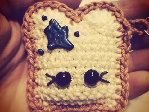 Häkelanleitung Schlüsselanhänger Toastbrot