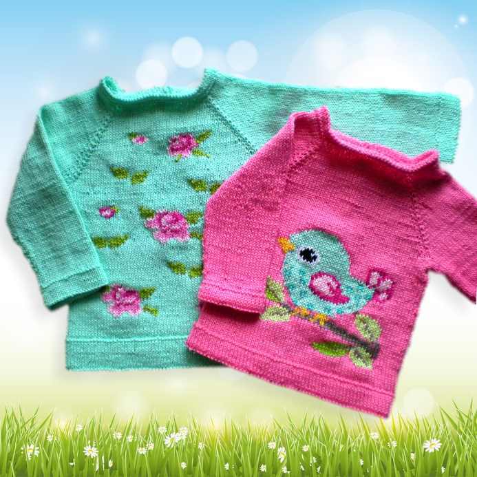 Pullover Raglan von oben - Strickanleitung